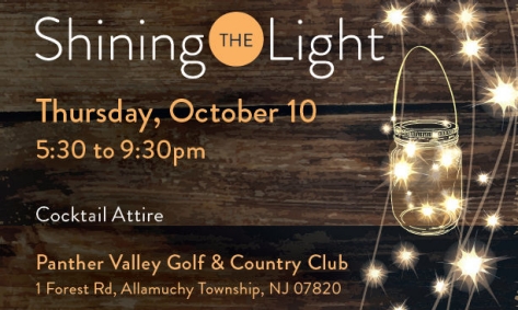 Shining the Light Invitation creative - a jar of twinkling lights. Shining the Light Invitation creative - a jar of twinkling lights.