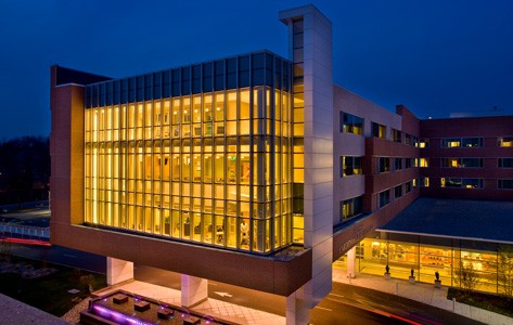 Morristown's Gagnon Cardiovascular Institute exterior dusk