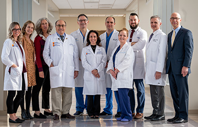 The brain tumor team at the Glasser Center.