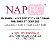 Chilton Medical Center is accredited by the National Accreditation Program for Breast Centers (NAPBC) for providing high-quality care to patients with diseases of the breast. 