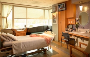 A maternity room at Morristown Medical Center.