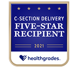 Healthgrades 5-star rating for c-section delivery