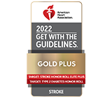 Stroke Gold Plus Quality Achievement Award with Target: Stroke Elite Plus, and Target: Diabetes Honor Rolls