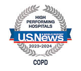 Overlook Medical Center is recognized as high performing for COPD by U.S. News.