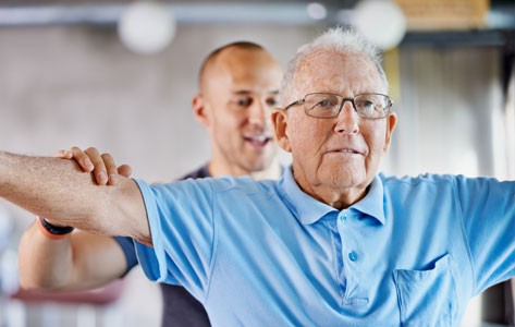COPD patient in pulmonary rehab