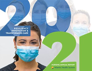 Cover of Atlantic Health System's annual nursing report